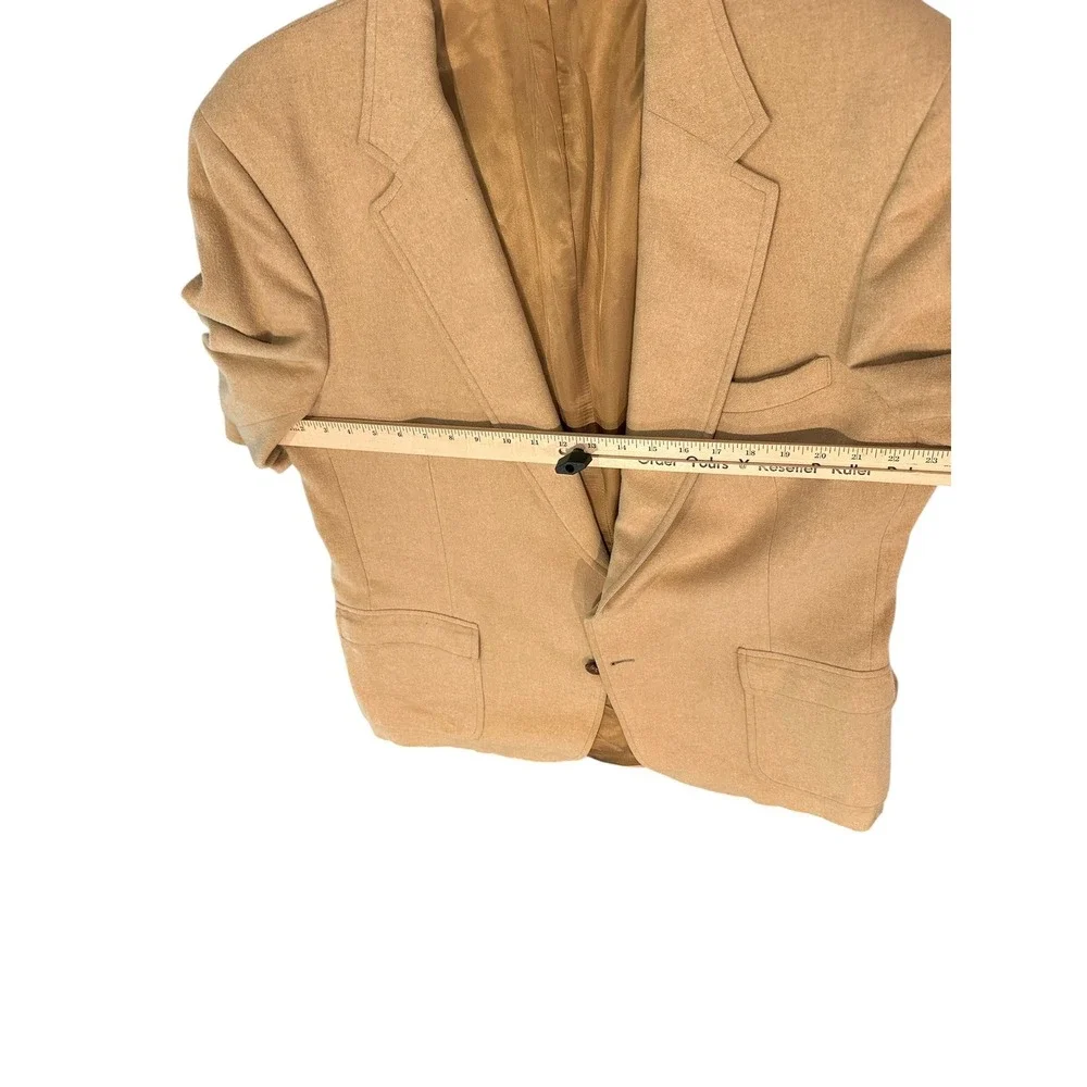 Barry Leeds Porter-Stevens Mens 100% Camel Hair Blazer Tan Sport Coat New Orlean